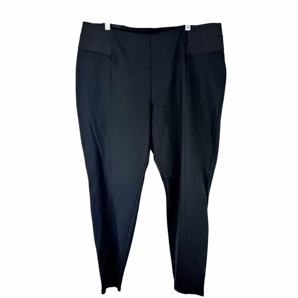 Lane Bryant Black Pull-On Leggings Size 22 Ponte Stretch Career Pants.